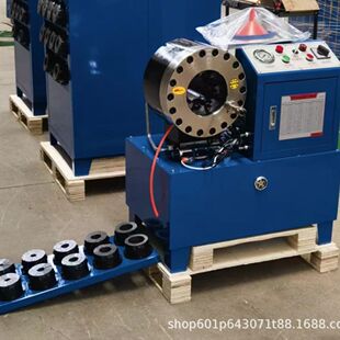 高压胶管缩管机扣压机缩口机液压油管压管机锁管机扣管喉啤机机