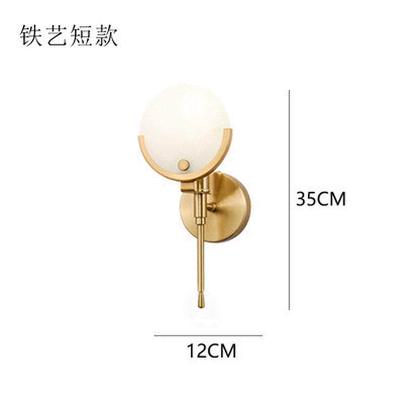 北欧背景墙云石壁灯现代简约客厅走廊设计师卧室床头书房装饰壁灯