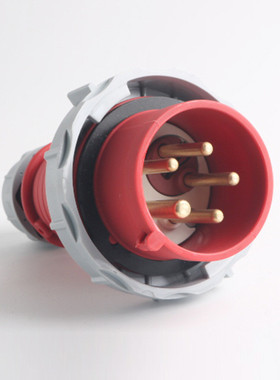 ip67相位转换插头16-32a三相五线电机保护相插头400v换油机保护