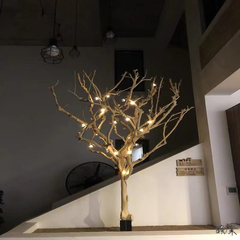 造型树枝去皮干树枝天然干枯田园风猫咖ins装饰实木树干枯木婚礼