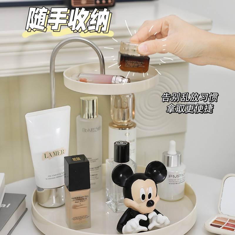 放化妆品的小型香水置物架桌面高级感入门玄关钥匙收纳盒箱ins风
