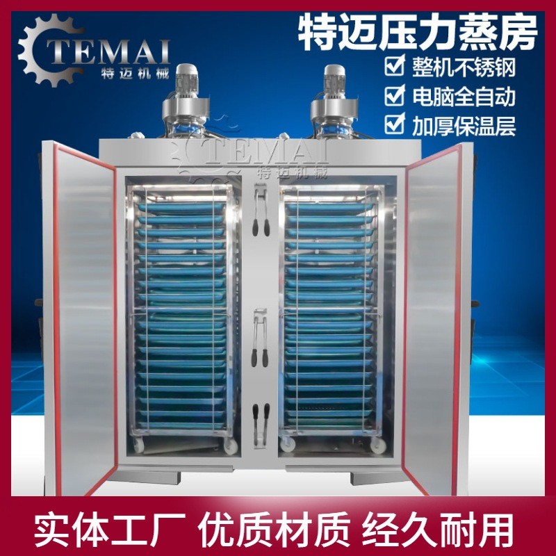 全自动高温压力蒸箱大型蒸汽立体环绕地瓜蒸煮柜双门蒸饭设备