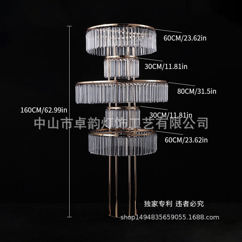 婚庆装饰用品婚礼水晶路引亚克力舞台签到处圣诞装饰落地花架摆件