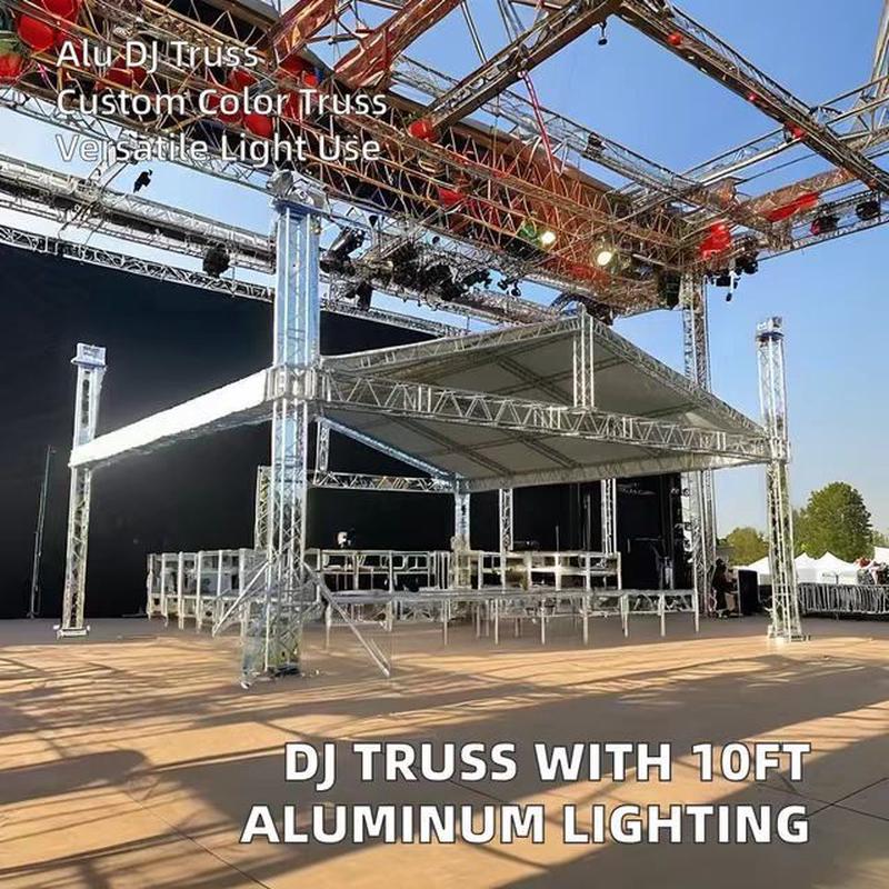 厂家批发舞台桁架广告方管目字管桁架户外背景架喷绘桁架优惠