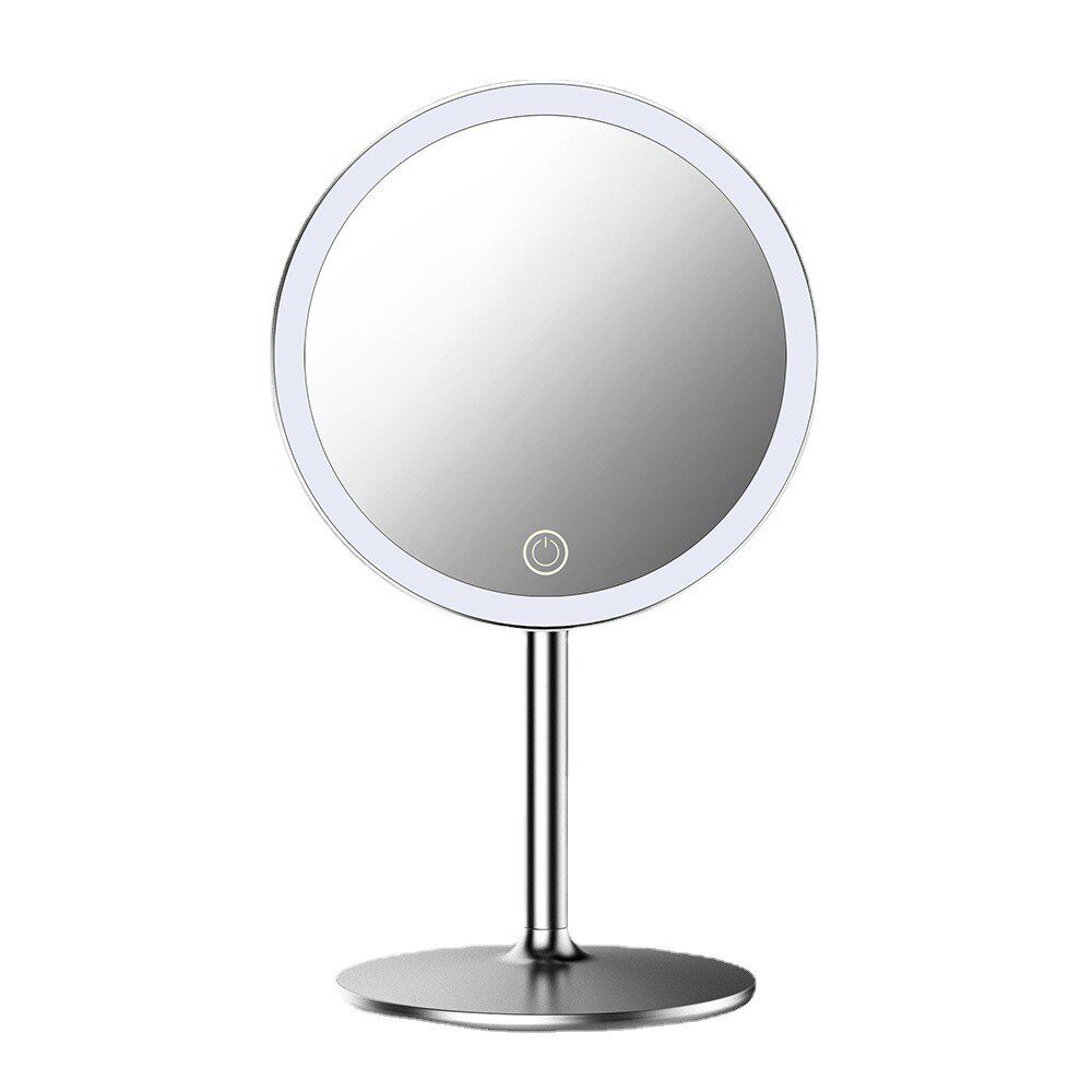 网红led化妆镜桌面镜子便携带灯台式挂墙led化妆镜可定制