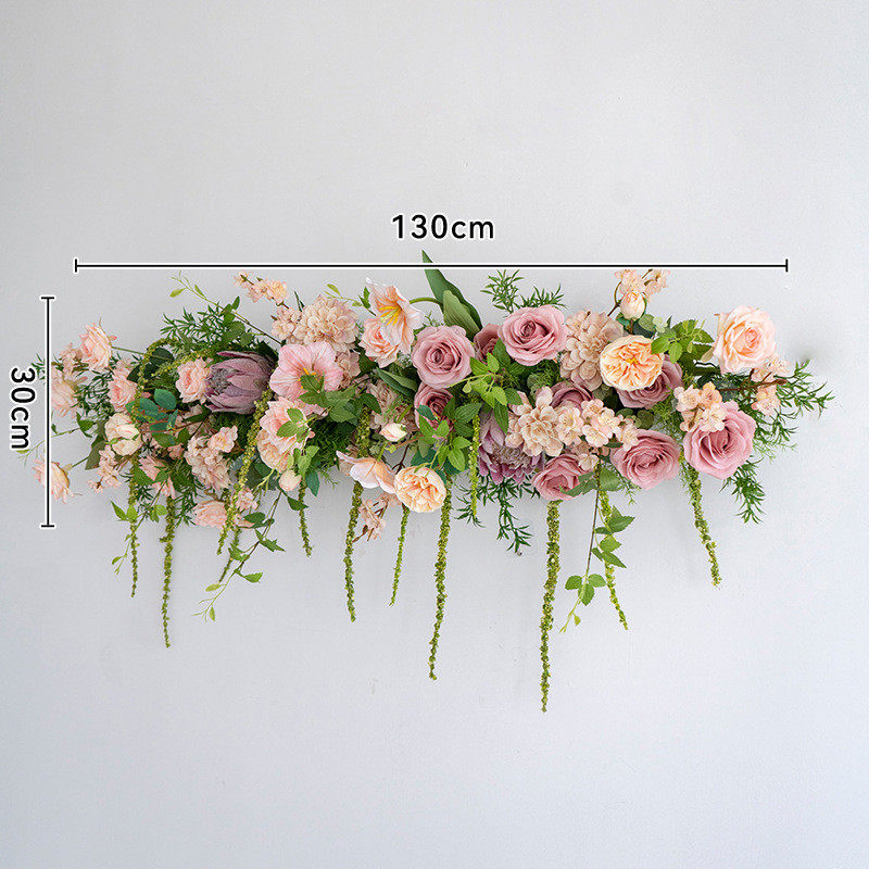 壁挂装饰花舞台花艺婚礼排背景墙壁布置仿真假花花排花艺