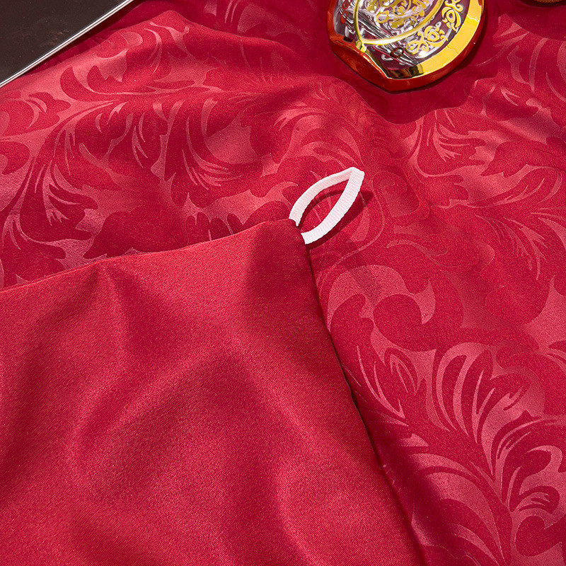 中式婚庆提花100全棉四件套大红色被套结婚床上用品床单婚嫁,床上用品,婚庆床品套件,淘宝优惠券,粉丝福利购,淘宝优惠卷