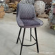 高脚凳铁艺吧台椅简约现代家用吧台凳靠背工业风软包酒吧椅高椅子