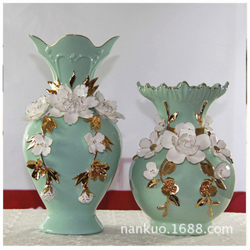 现代简约时尚陶瓷花瓶工艺品家居饰品摆件婚庆书房摆设客厅礼品