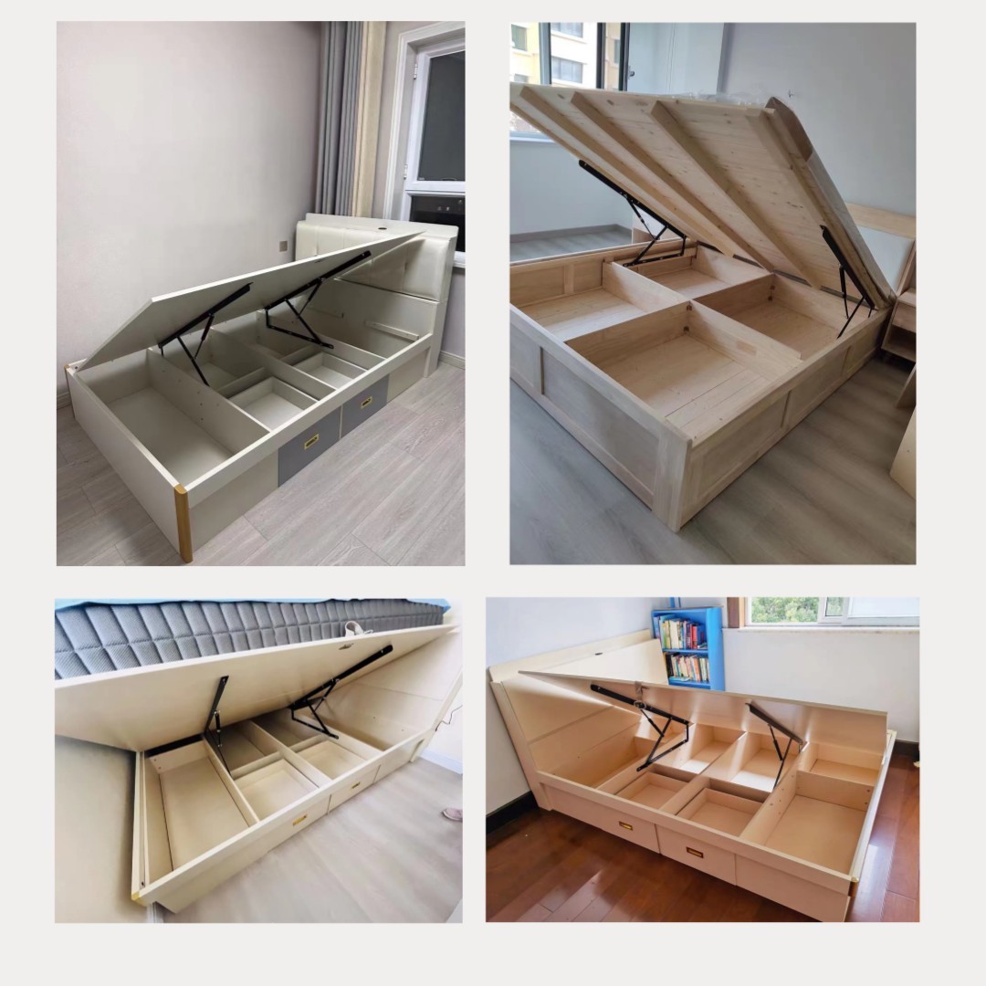 1100床用气压双人榻榻米支撑杆高箱床举升器杆床架升降液压杆