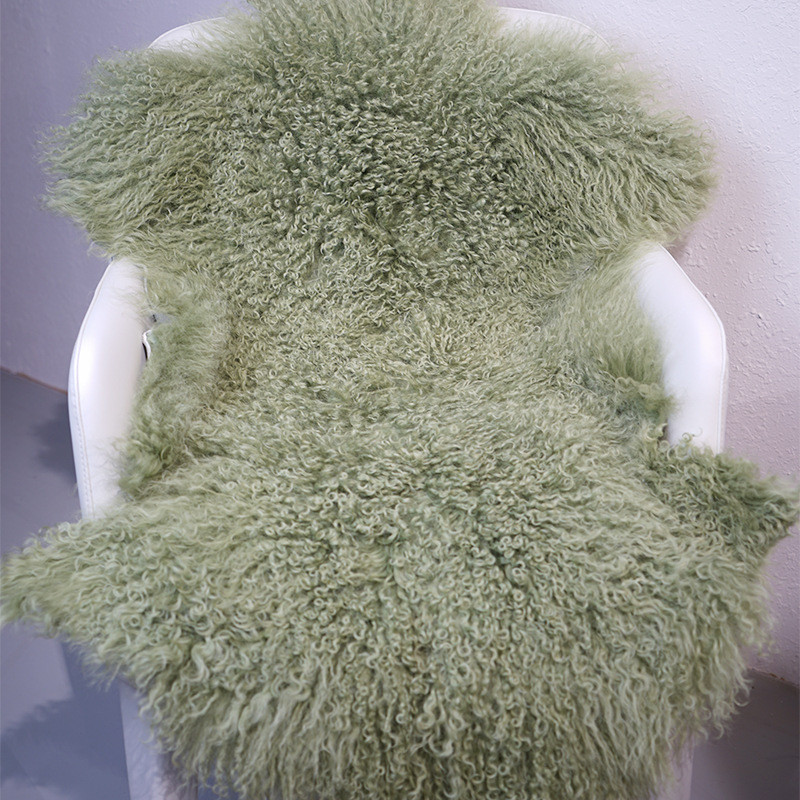 滩羊整张皮垫客厅欧毛毛毛地毯卧室床边飘窗毛绒坐垫椅垫沙发垫