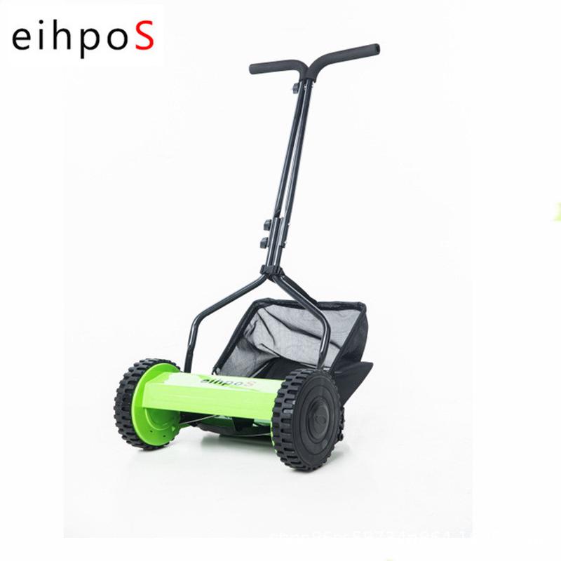 厂家现货供应无动力手推式滚刀割草机12寸T型款园林园艺草坪修剪
