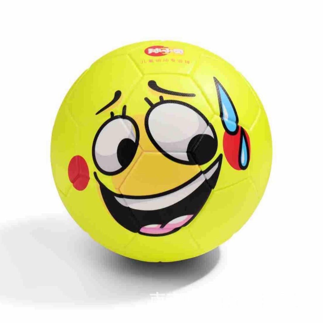 球小贝儿童足球彩色包可爱表情3号4号青少年中小学生足球批发