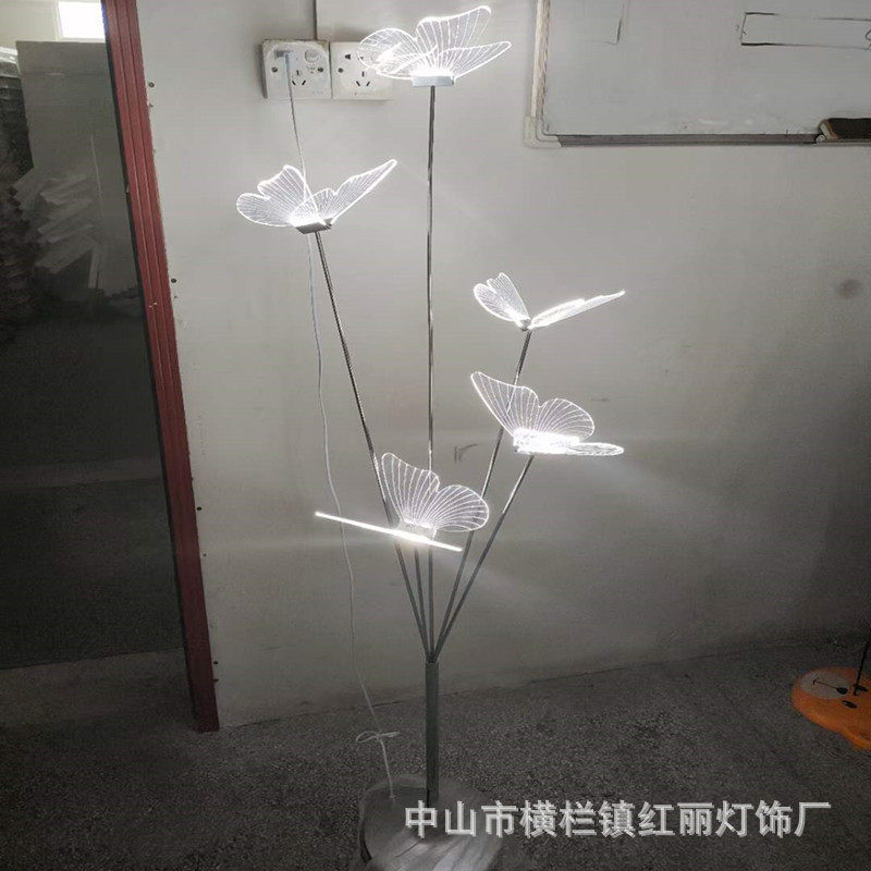 婚庆吊顶装饰亚克力花拉丝蝴蝶吊串路引田园婚礼场景布置道具灯风