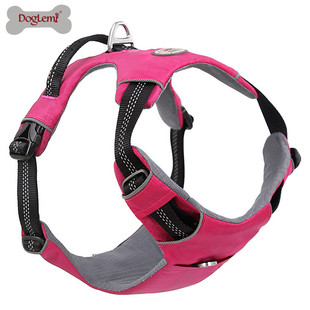 多乐米外出宠物背胸套尼龙反光织带透气狗狗牵引胸背带厂家直销