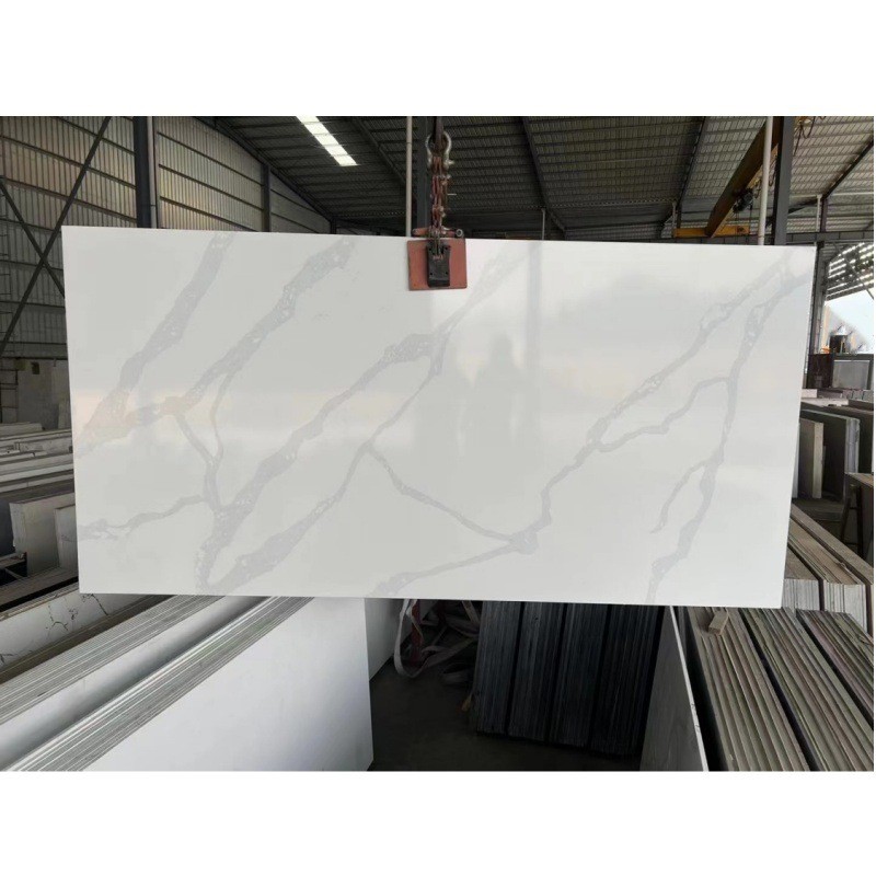 批发橱柜厨房台面石英石台面人造石过门石餐桌板材供大板鱼肚白