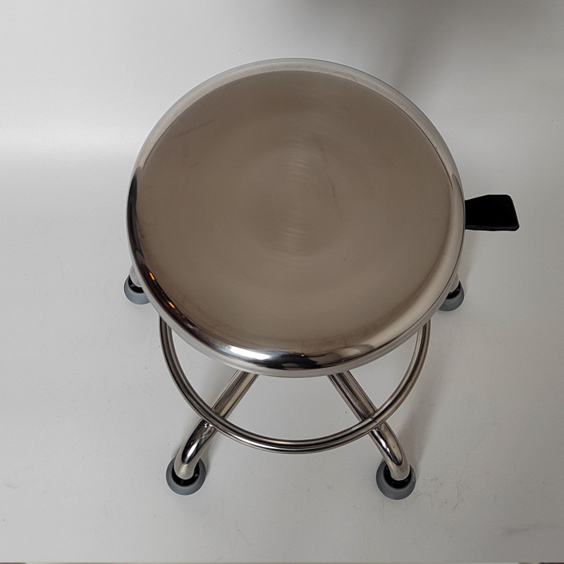 实验室不锈钢圆凳防静电升降凳椅工厂无尘车间流水线员工凳子椅子