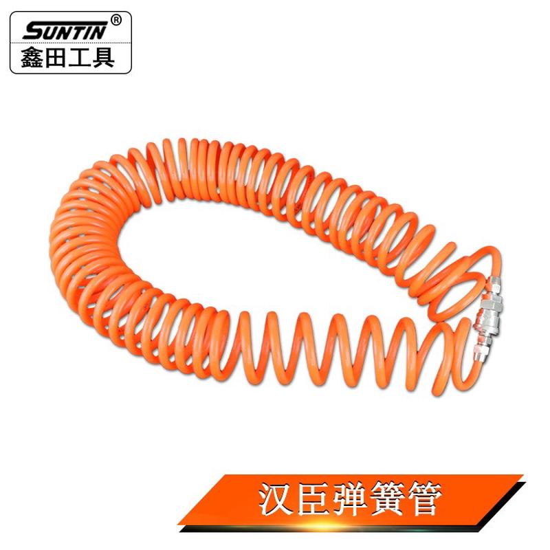 鑫田弹簧管PU弹簧气管5*8空压机弹簧管气泵高压伸缩软管风管