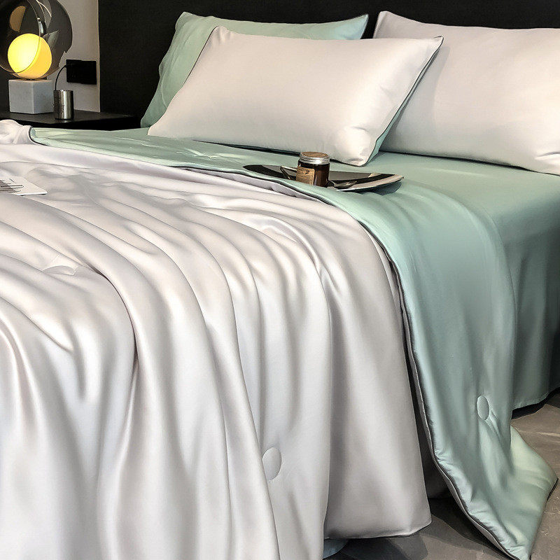 莱赛尔天丝夏凉被双人夏被四件套可机水洗空调被薄被芯子单人