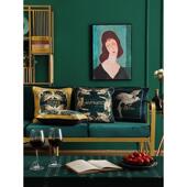 9zrt沙发抱枕客厅靠垫套欧式 ins腰枕套 奢华轻奢复古靠枕床头美式