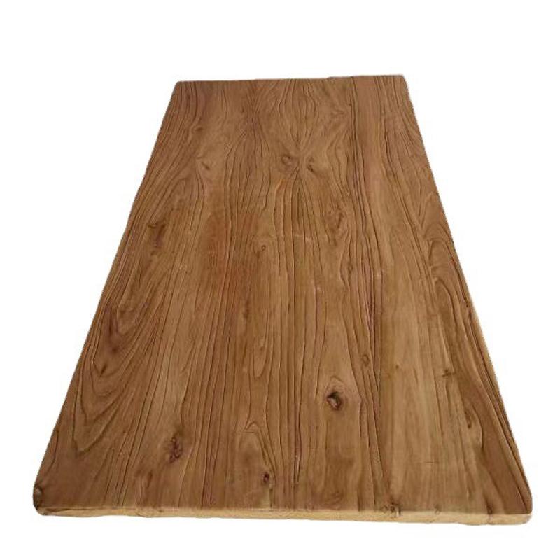 老榆木实木板旧木板仿古化做旧木板实木地板复古风背景墙装饰墙板