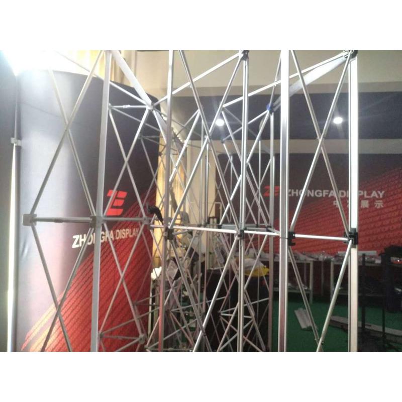 快幕厂家直供磁吸块方管豪华铝合金拉网拉网展架展示架