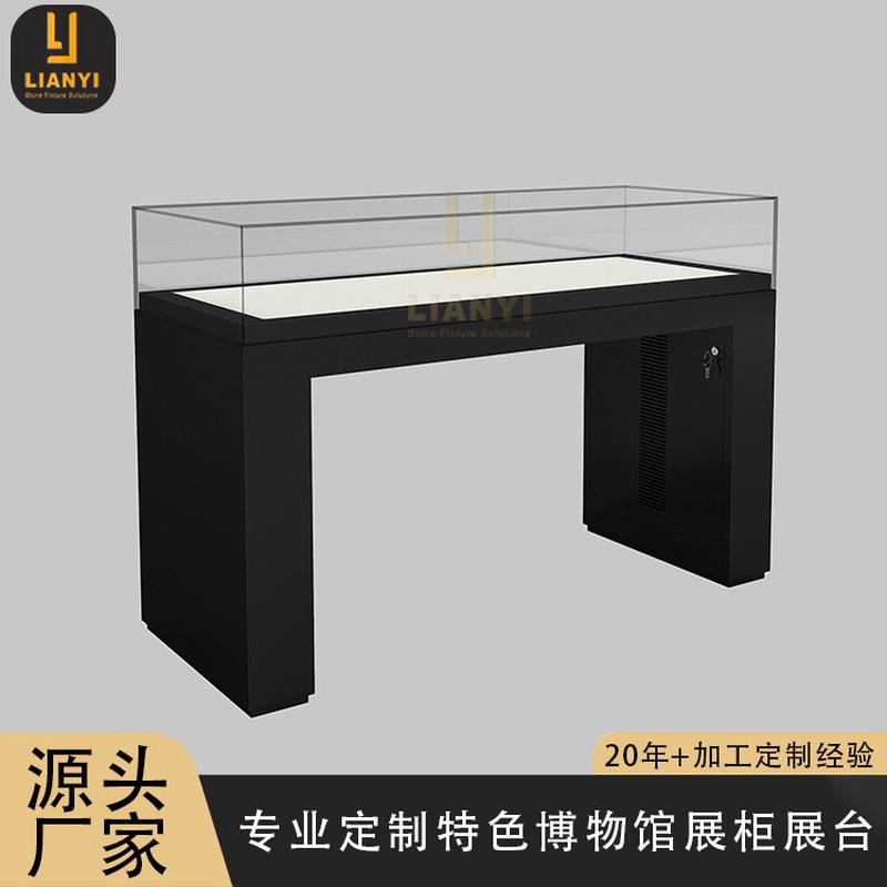 热销展示柜用的展柜液压翻开玉器古董文物博物馆私人收藏馆展品玻