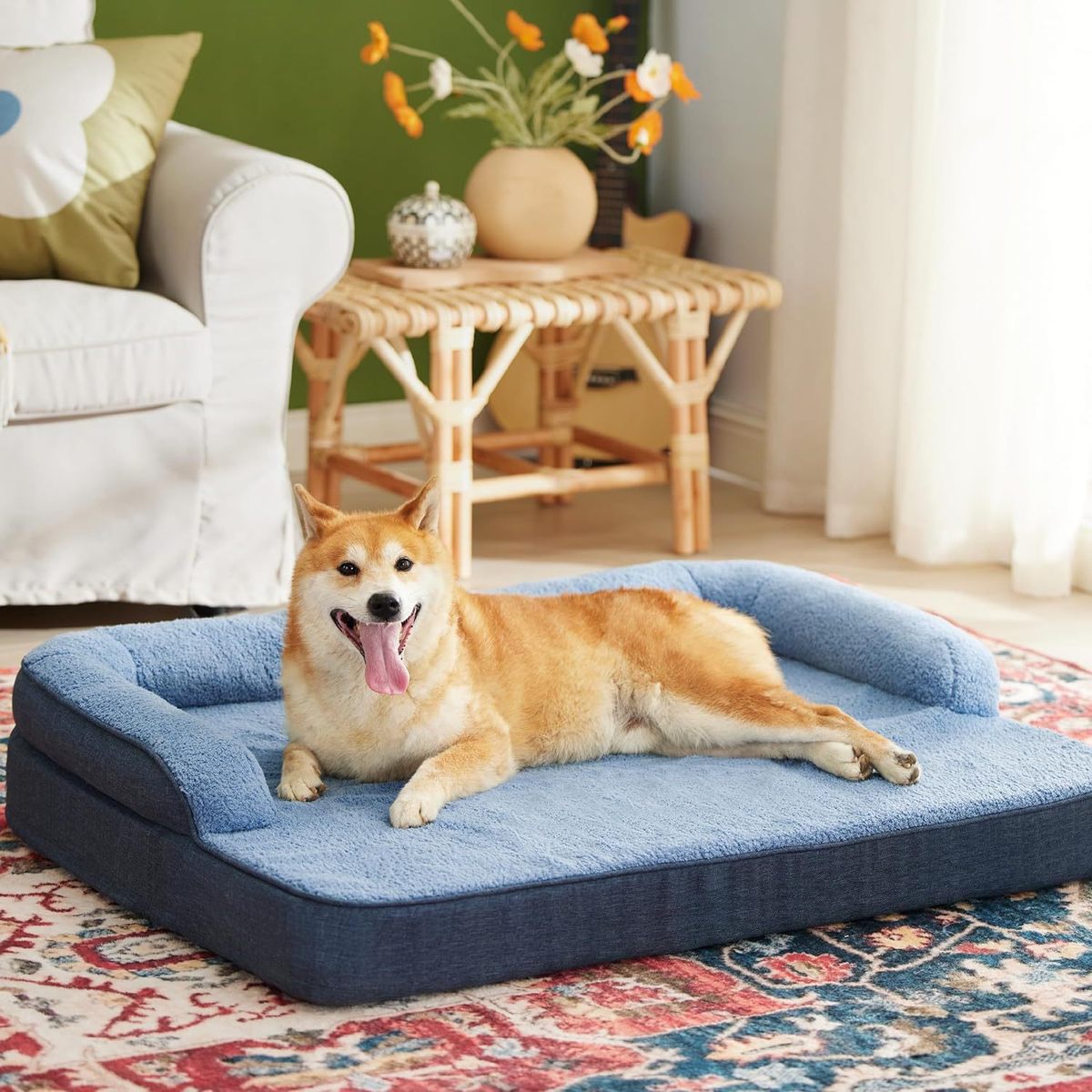 多功能狗狗窝复合海绵狗窝防滑耐脏可拆洗大型犬垫子睡觉用狗床