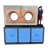 山东中高频感应锻造电炉圆钢红设备加热机300kw热模锻造透热炉冲