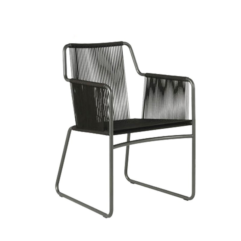 北欧户外桌椅庭院家具藤编设计师创意阳台藤椅室外露天实木餐桌椅