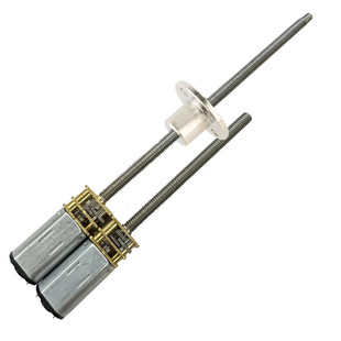 JA12-N30减速电机微型小电机低速马达M4加长螺杆金属齿轮3V6V12V