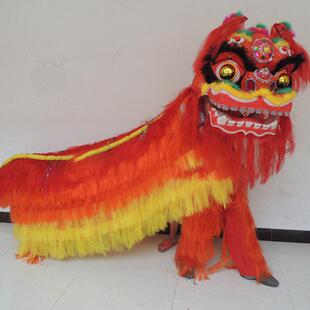 舞狮道具全套成人北狮双人狮舞龙狮单人儿童笑脸狮钢丝架狮子批发