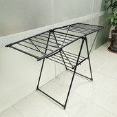 落地家用阳台折叠晾衣架卧室内晒衣架多功能凉晒挂衣杆晒被子