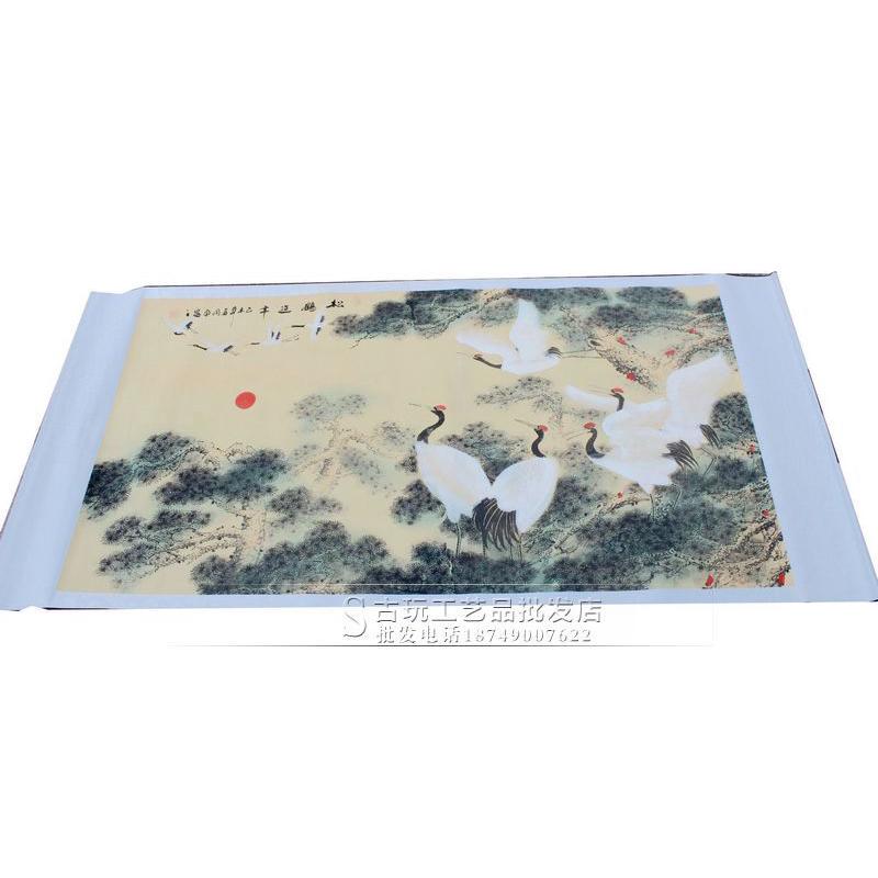 厂家现货已杂件做旧字画国画书法中堂画山水画挂画批发装裱