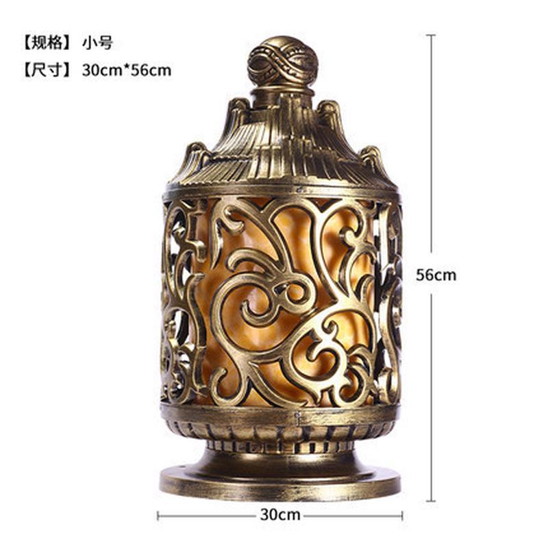 别墅柱头灯欧式户外墙头柱子灯具室外围墙庭院草坪灯饰门柱灯