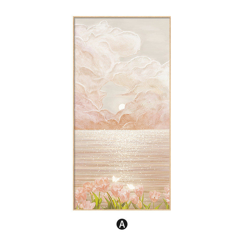 北欧奶油风入户玄关装饰画走廊过道挂画客厅背景墙面高级海景壁画,家居饰品,现代装饰画,淘宝优惠券,粉丝福利购,淘宝优惠卷