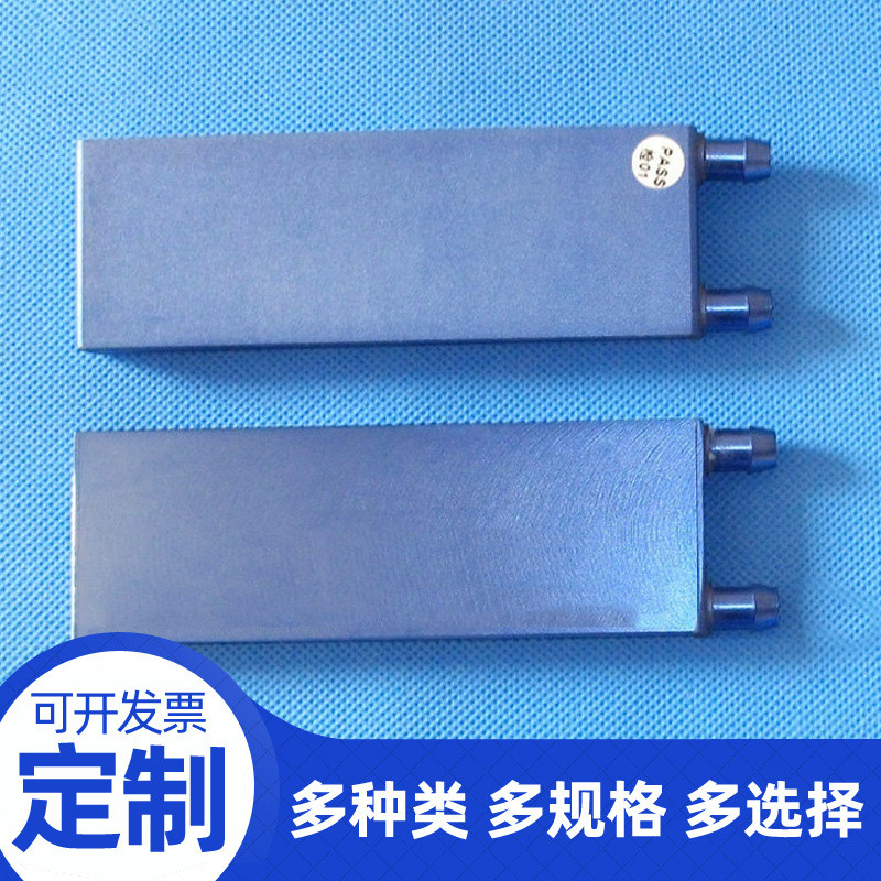 热销4080水冷头散热水冷头铝材质热量交换器可装2片4040制冷片水