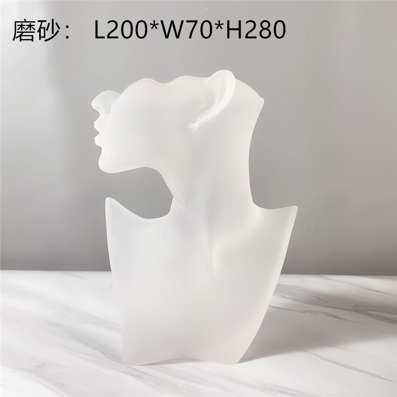 树脂抽象人头摆件首饰展示架珠宝展示道具样板房装饰品陈列