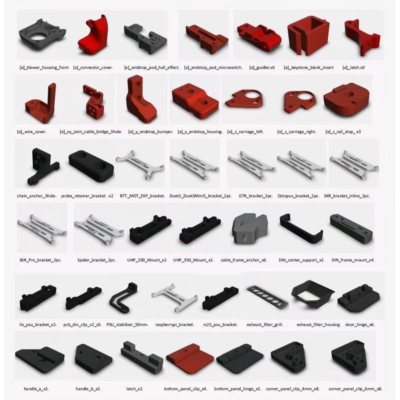 热销3D配件VoronTrident三叉戟结构件易生ABS+全套打印件