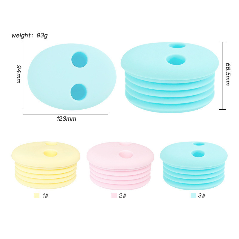 儿童折叠零食盒食品级便携防尘防滑婴儿糖果防脏手硅胶零食盒子