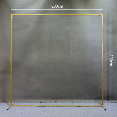 婚礼铁艺拱形门路引户外婚礼背景气球花架子舞台草坪布置装饰外贸