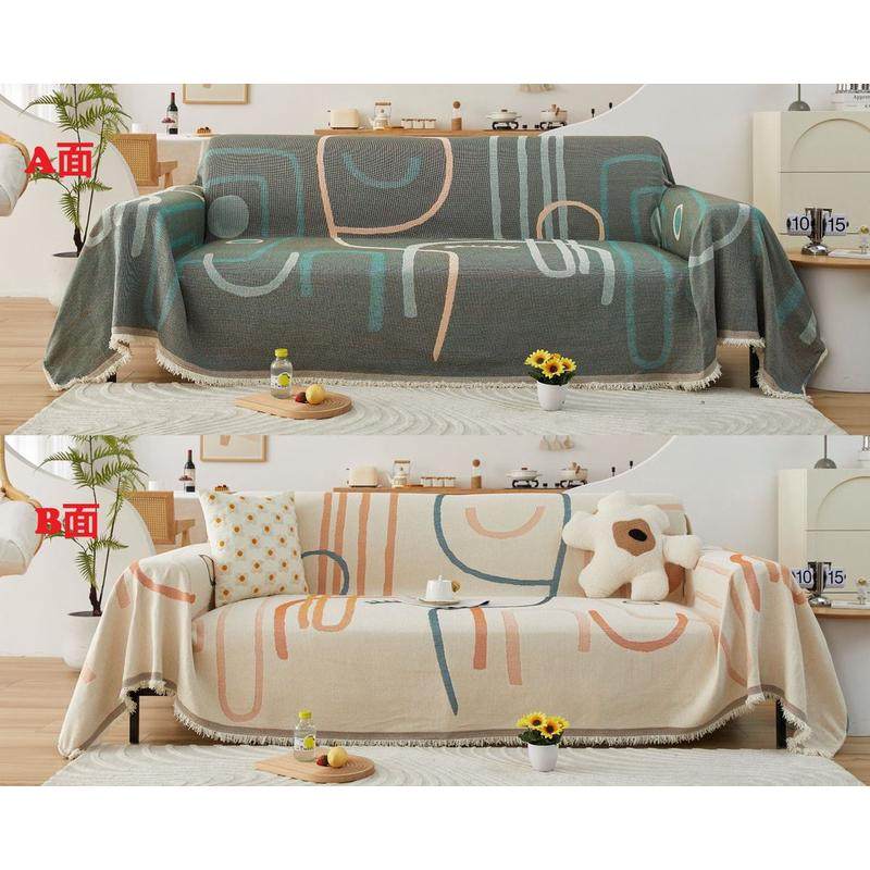 新款可水洗双面雪尼尔沙发巾ins风四季通用防滑沙发套沙发盖布巾,居家布艺,沙发垫,淘宝优惠券,粉丝福利购,淘宝优惠卷
