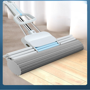 博丽雅懒人胶棉拖把大号海绵拖把头用吸水拖免手洗拖把地拖墩布