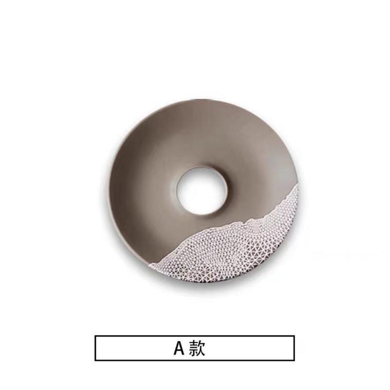 创意画圆形玄关壁饰实物装置浮雕设计师装饰画墙面挂饰样板房挂画图片
