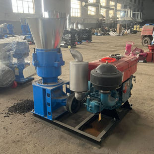 豆饲料颗粒机玉米杆油饼豆粕鸡饲料颗粒机柴油机款 饲料颗粒机