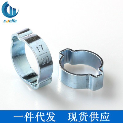 双耳环箍80PCS套装镀锌快速卡箍密封管夹弹性箍圈一件代发