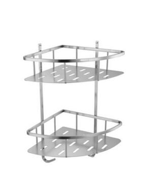 热销长固st-v1027d  不锈钢三角形挂件层板篮  浴室置物架 双