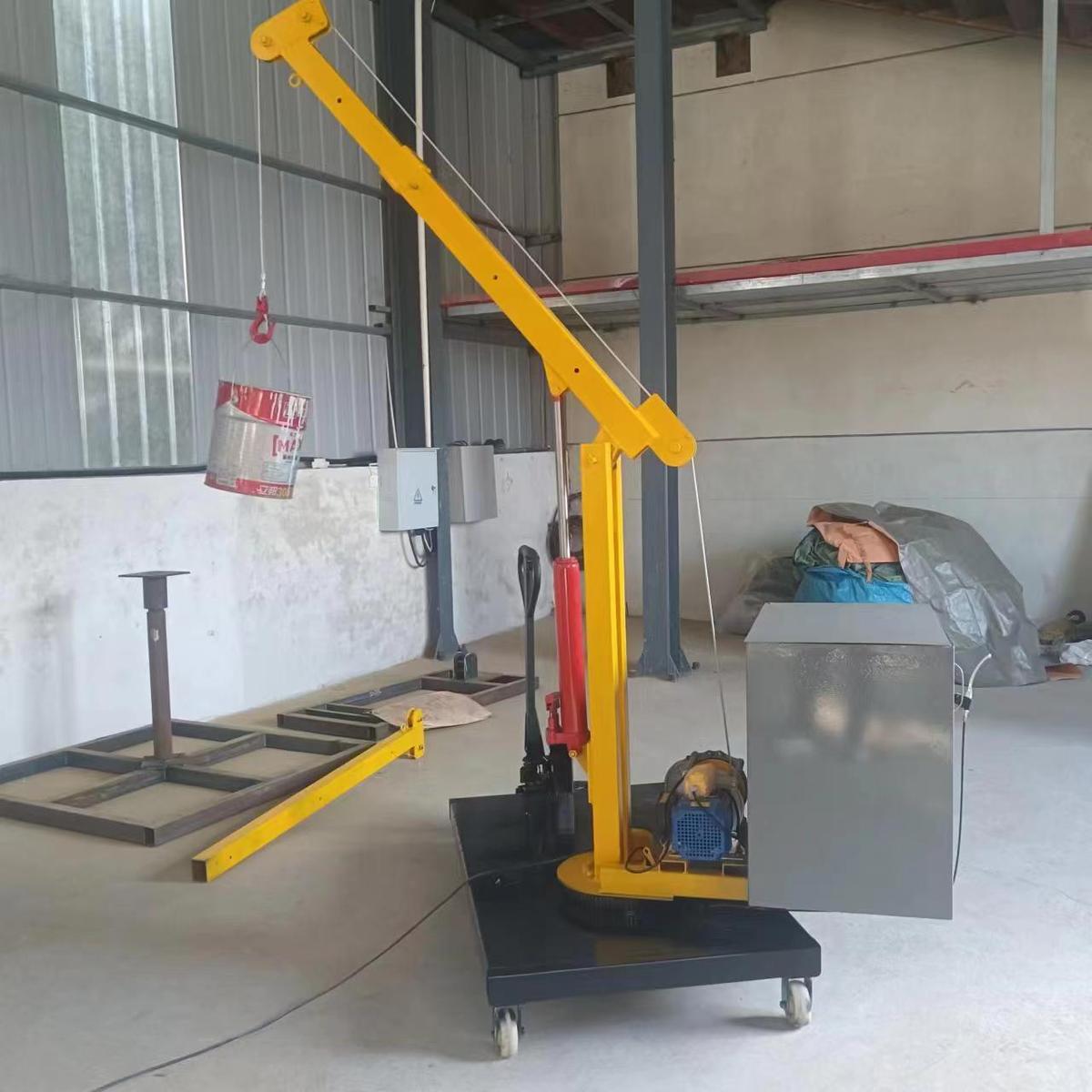 热销小型车间吊装吊车机500-1000公斤搬运货物可移动式微型小吊机