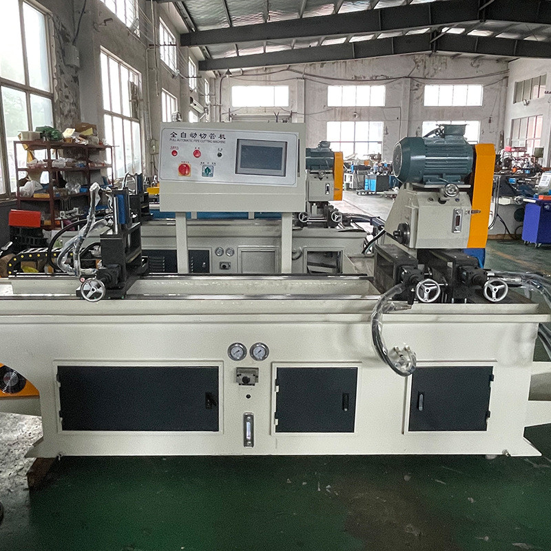 厂家直供455圆管横切切管机液压数控管材切割机方管全自动设备