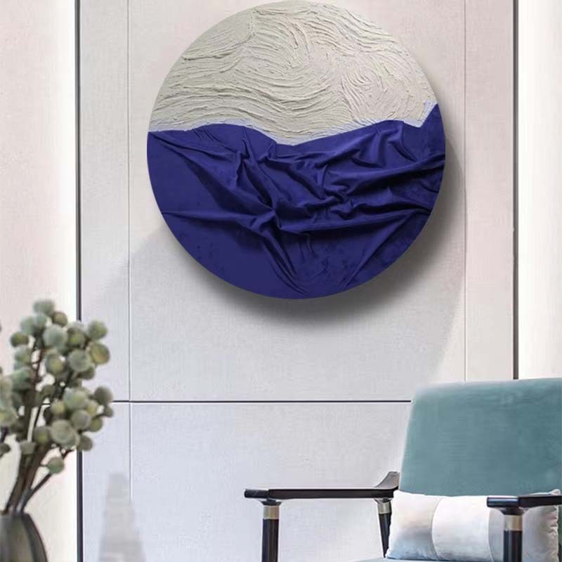 酒店皮革样板房实物圆形装饰画墙壁挂饰过道墙面装饰玄关酒店轻奢